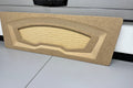 Beige car interior panel on a gray surface with 'Mobile Solutions Master Tech' branding.